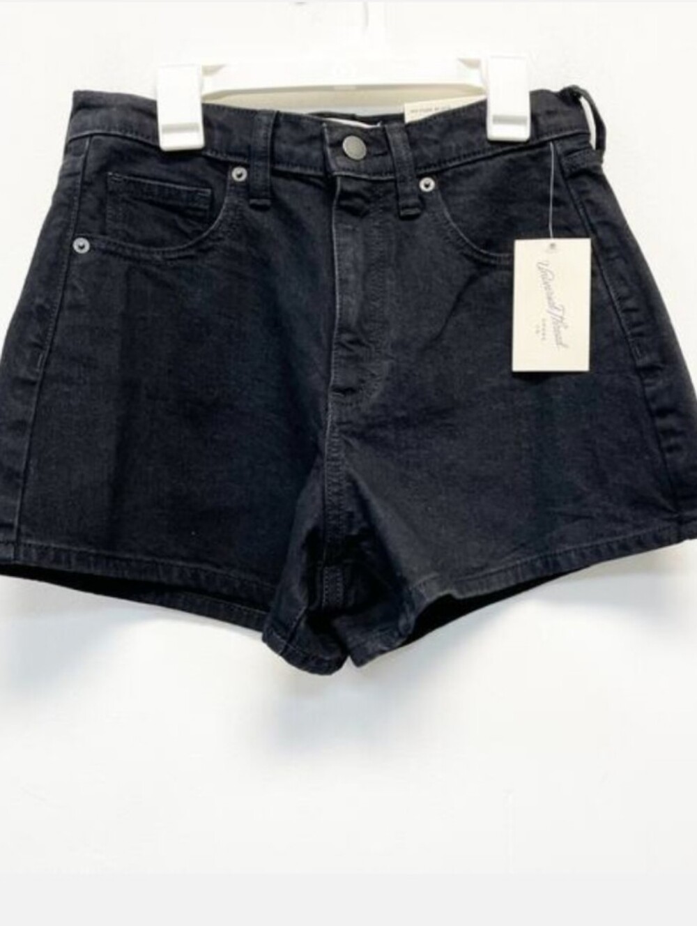 Universal Thread Women's High‎ Waisted Denim Shorts Black Wash Size 10